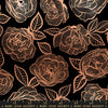 First Light - Roses Black Copper Metallic | RS5049-12M