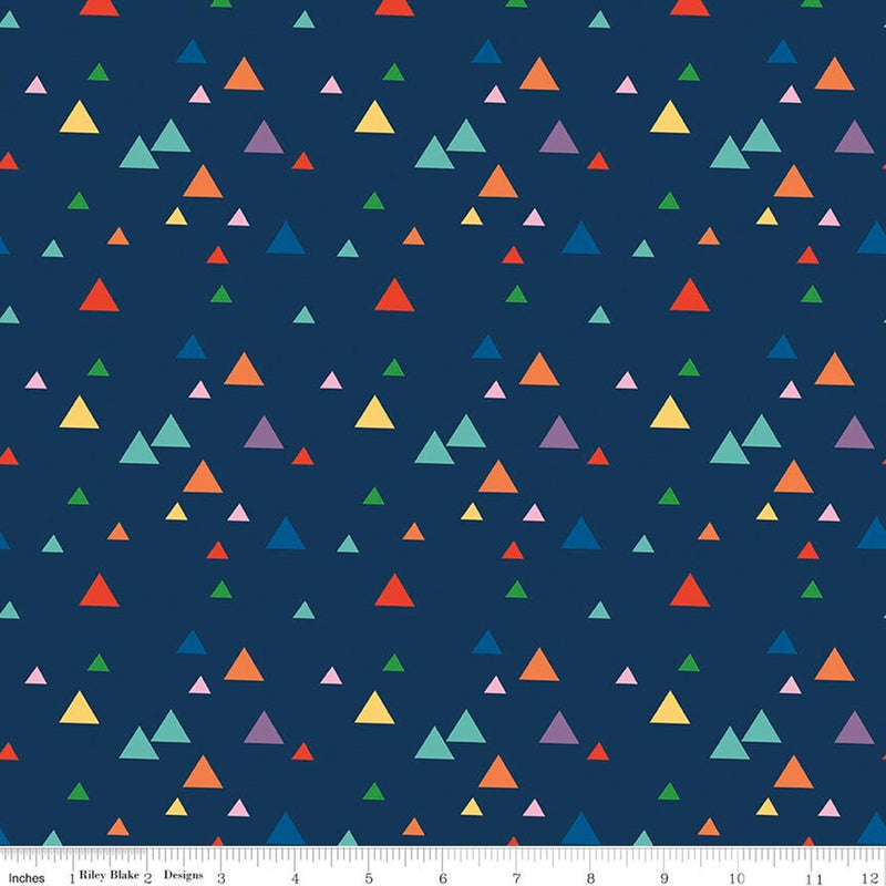 Let's Play - Triangles Navy | C11884-NAVY