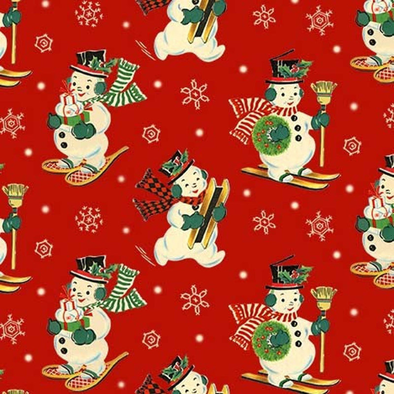 Vintage Christmas - Jolly Snowman | DCX10370-REDX-D
