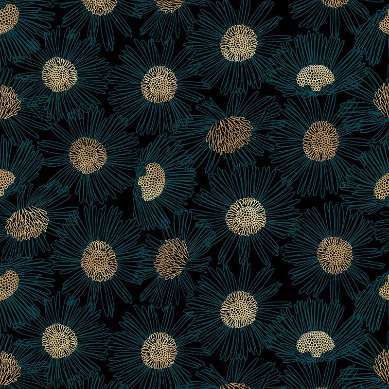 Reverie - Daisy Black Metallic | RS0055-19M