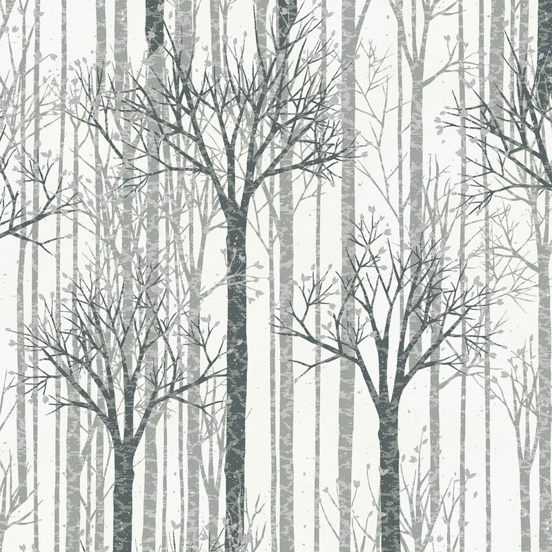 Winter Forest - Trees White/Silver | Q7650-3