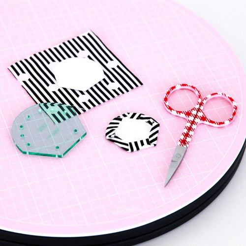 Sue Daley Designs | 16" Rotating Cutting Mat - Pink