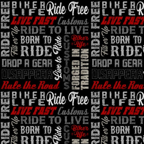 Ride Free - Biker Lingo Black | 1649-28773-J
