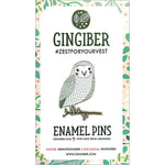 Gingiber | Enamel Pin - Merriment Snow Owl