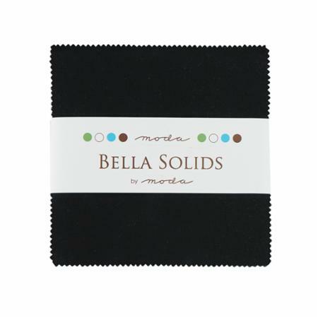 Moda Bella Solids - Charm Pack Black | 9900PP-99