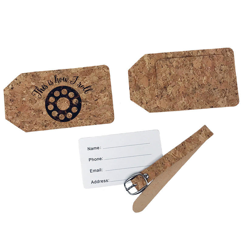 Cork Luggage Tag | This Is How I Roll