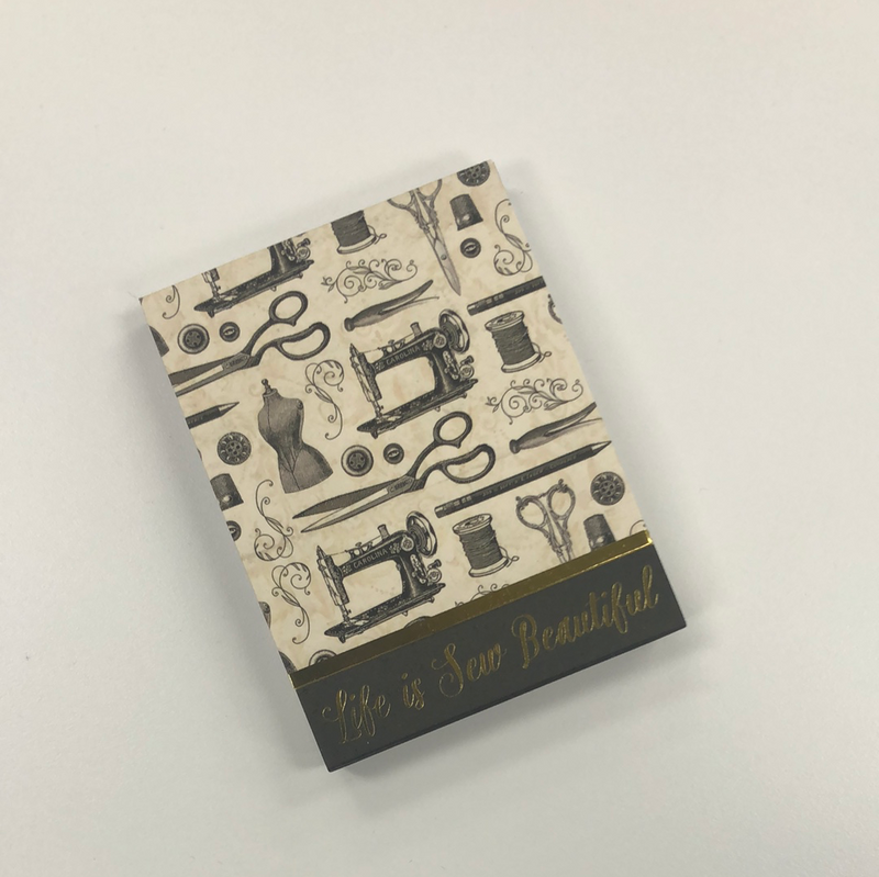 Moda Pocket Notepad - Life Is Sew Beautiful