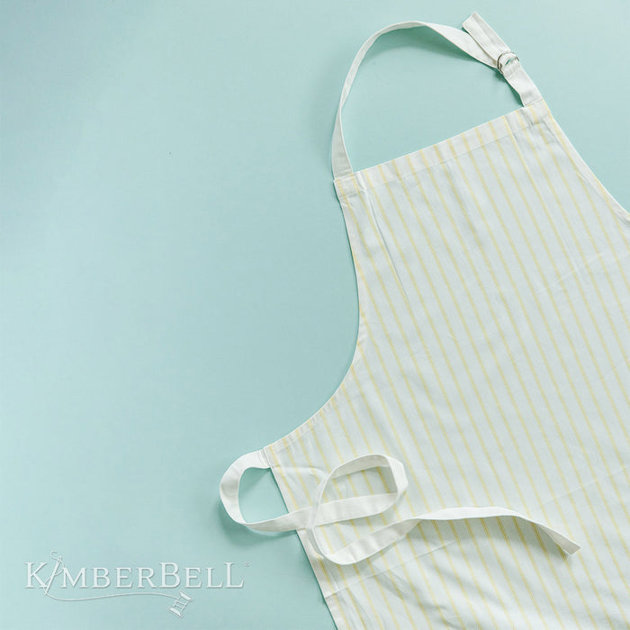 Kimberbell Designs | Adult Apron Yellow Pinstripe