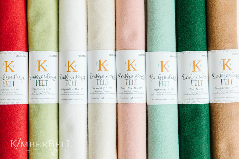 Kimberbell Designs |  Embroidery Felt - Fresh Mint