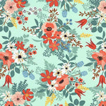 Lady Bird - Aqua Flowers | 11870-15