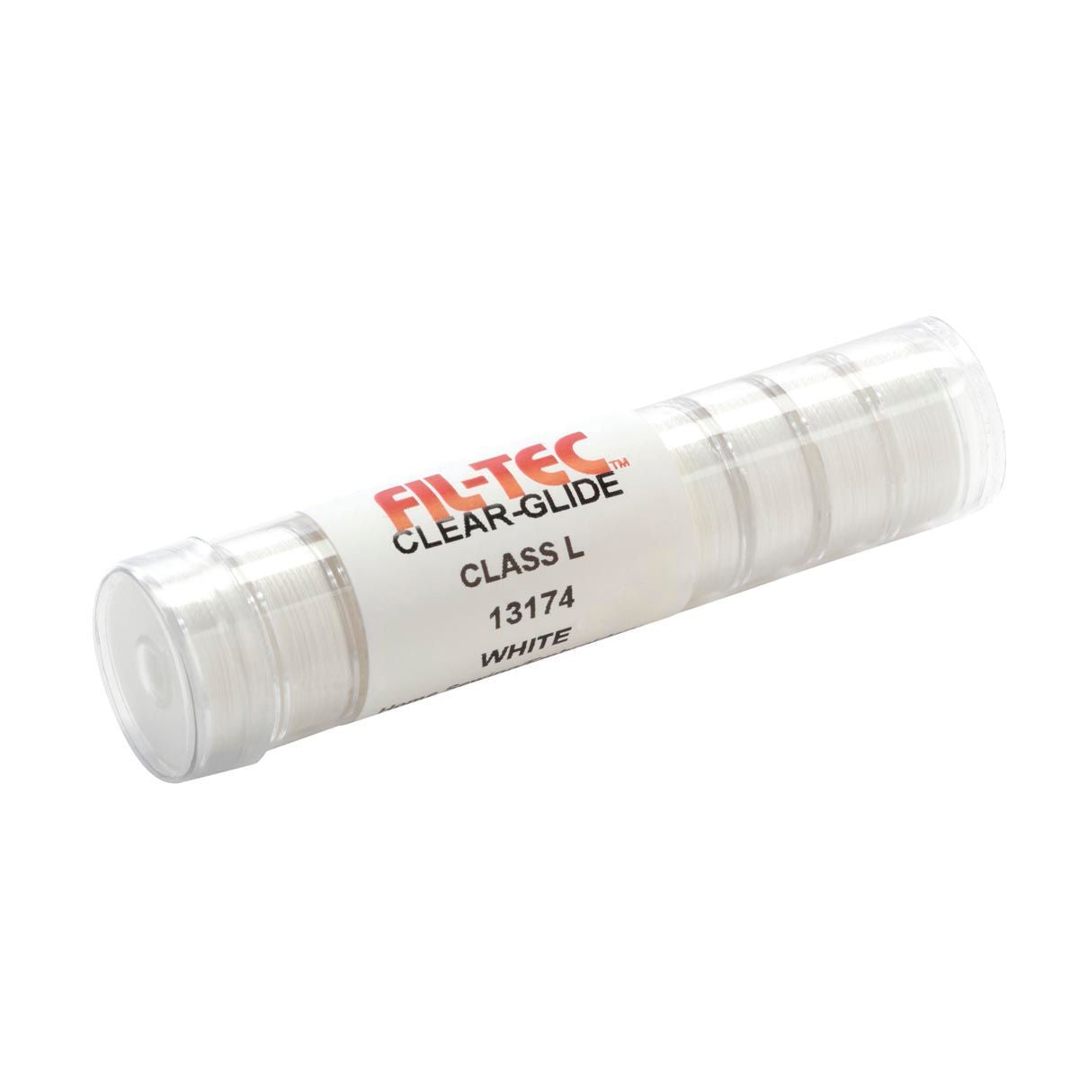 Fil-Tec Clear Glide 60wt Class L Bobbins - White | 8/Tube – Austin Sewing