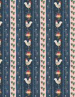 Rachel - Country Rooster Stripe Navy | CD1098-NAVY
