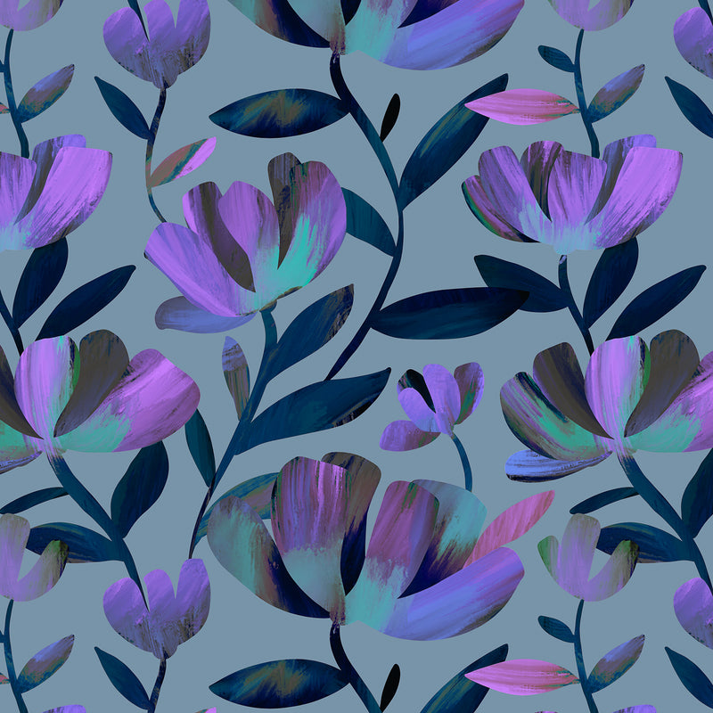 Luminous Daydream - Floral Extravagance Cool Blue | RJ4601-CB3D