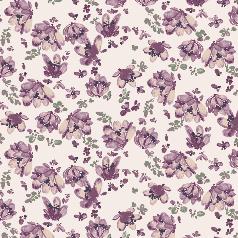 Butterflies in the Garden - Falling Petals Purple Dream | RJ5102-PD1