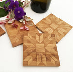 Built Quilt | Set of 4 Square Coasters - Ruby Roads