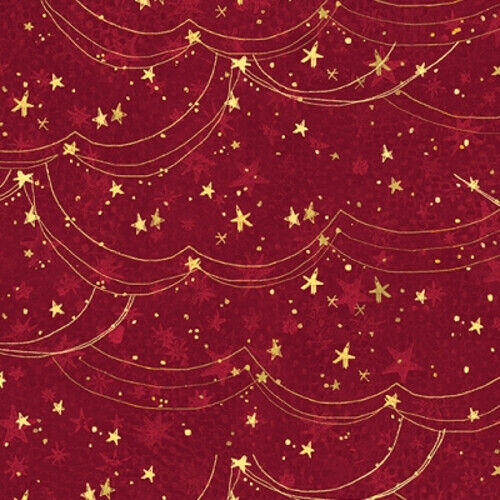 Christmas Magic - Holiday Magic Stars Dark Red | 13120-19