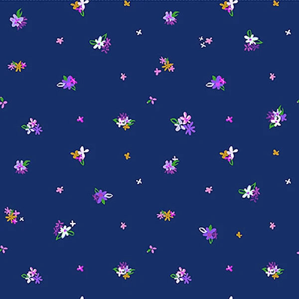 Garden Gems - Petite Petals Navy Blue | Y3633-53