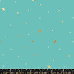 Birthday - Turquoise Stars Metallic | RS2049-13M