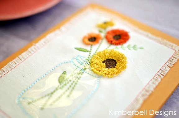 Kimberbell Designs | Fun with Fringe: Seasonal Jars - Machine Embroidery