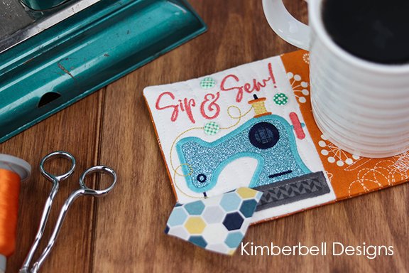 Kimberbell Designs | Cute as a Button - Pink, Lime Green, Aqua, Black