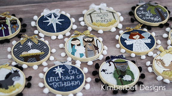 Kimberbell Designs | Happy Hoop Decor Vol. 2: Christmas Nativity Ornaments - Machine Embroidery